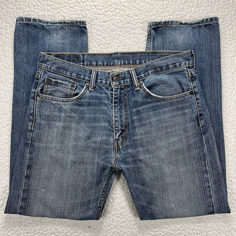 Levi's 505 Men's‎ Jeans 33x30 (Actual 33x29) Streetwear Grunge Casual Denim